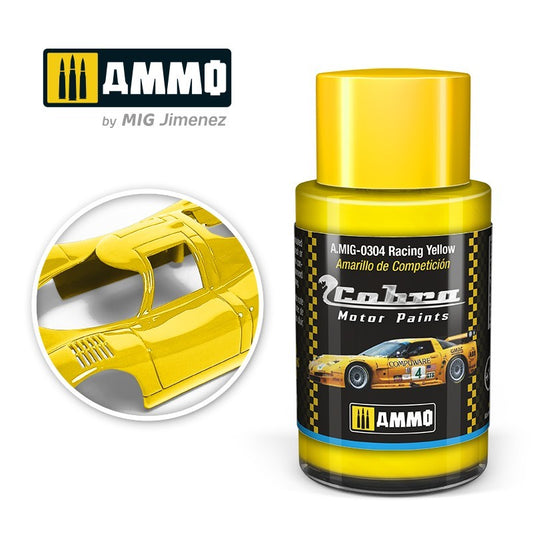 AMMO COBRA MOTOR RACING YELLOW 0304