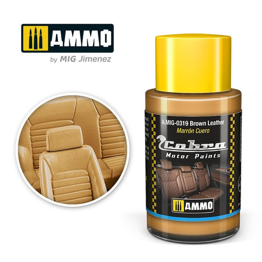 AMMO COBRA MOTOR BROWN LEATHER 0319