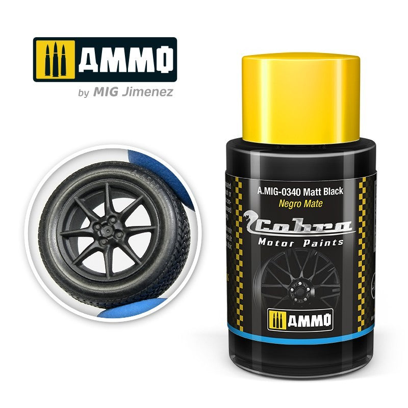 AMMO COBRA MOTOR MATTE BLACK 0340
