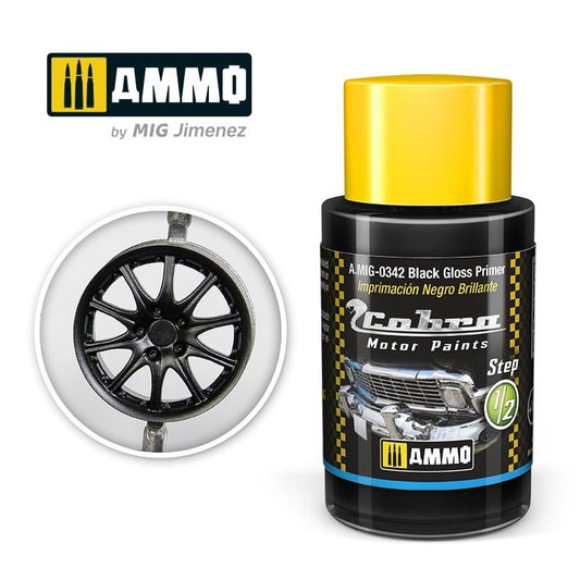 AMMO COBRA BLACK GLOSS PRIMER 0342