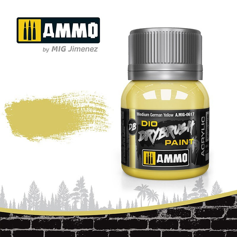 AMMO MED GERMAN YELLOW DRYBRUSH 0617