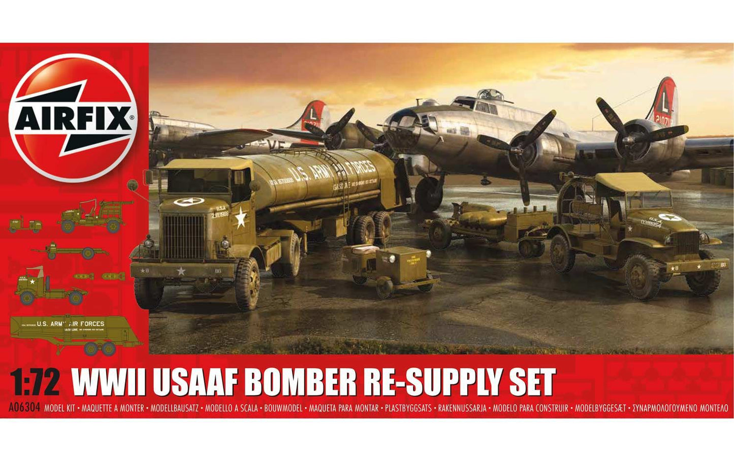 Airfix 1/72 WWII USAAF 8th Bomber Resupply Set