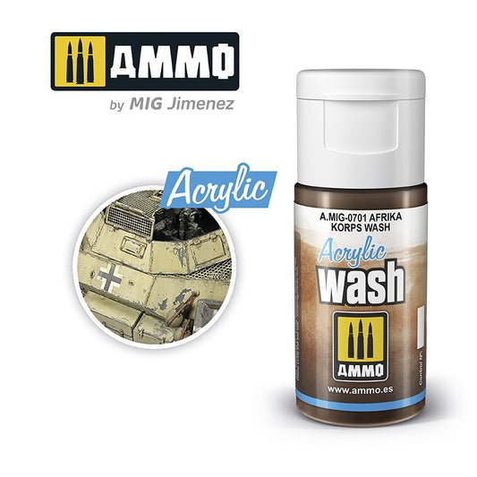 AMMO AFRIKA KORPS WASH ACRYLIC 0701