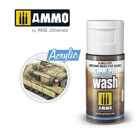 AMMO BROWN WASH/SAND ACRYLIC 0707