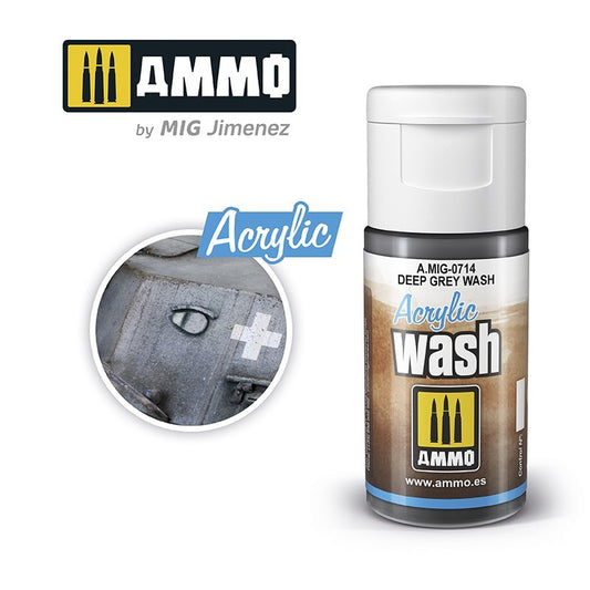 AMMO DEEP GREY WASH ACRYLIC 0714