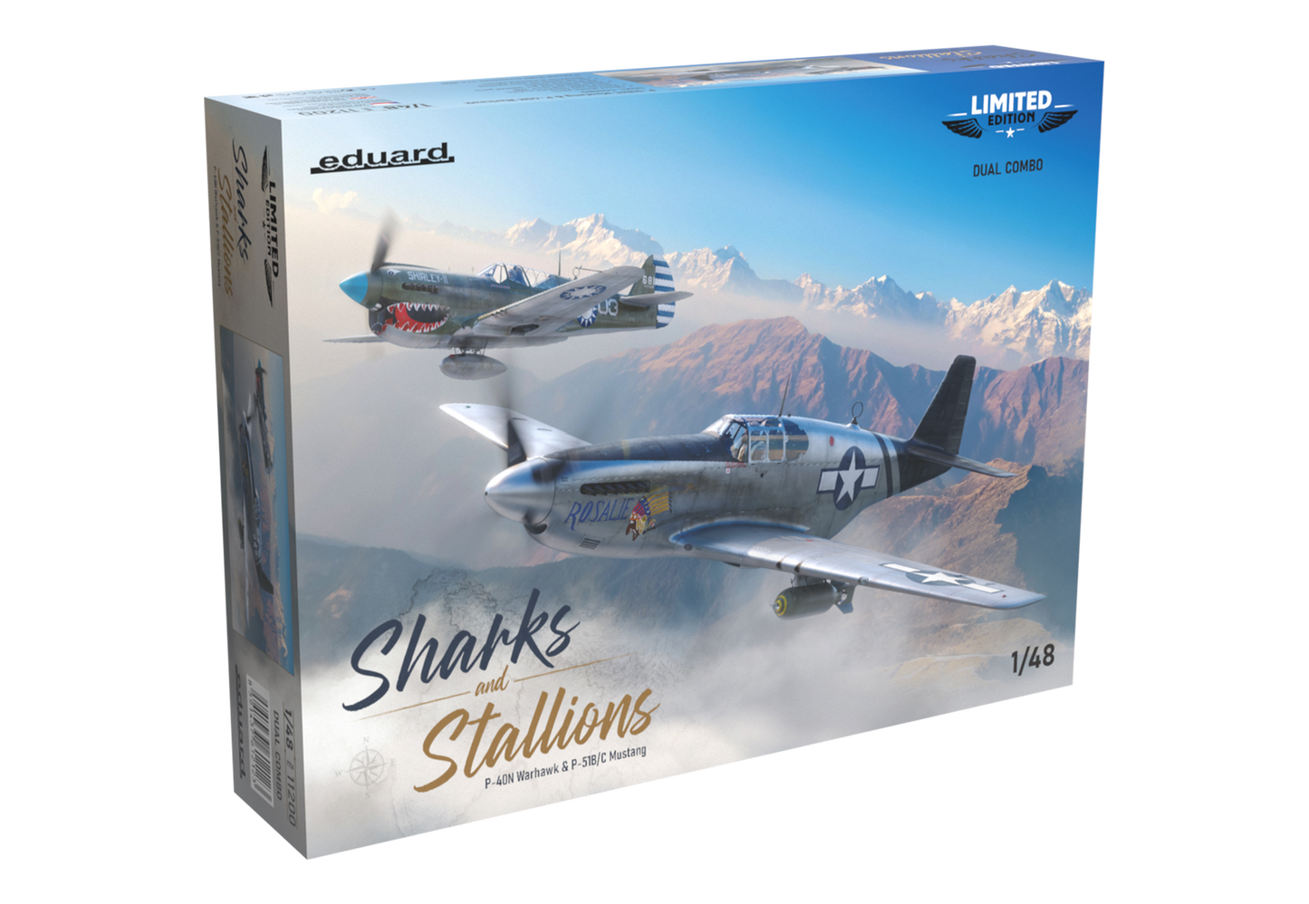 Eduard 1/48 P-40N warhawk & P-51B/C mustang Sharks and Stallions DUAL COMBO LIMITED EDITION - 11200