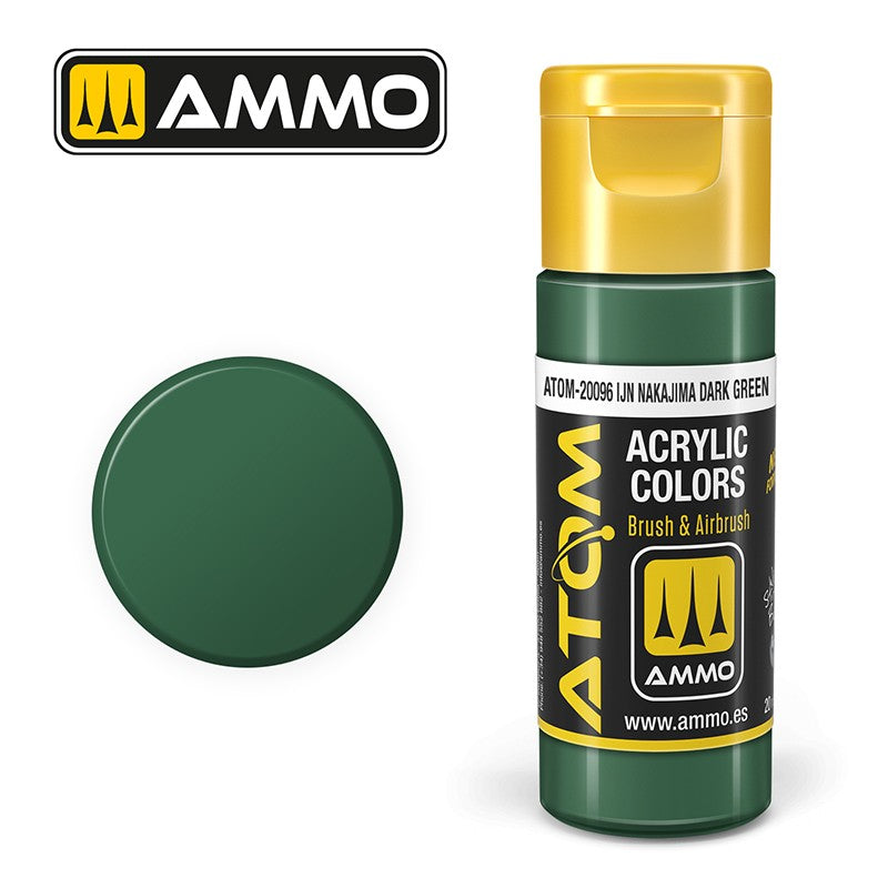 AMMO ATOM COLOR IJN NAKAJIMA DRK GREEN 20096