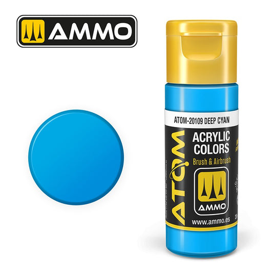 AMMO ATOM COLOR DEEP CYAN 20109