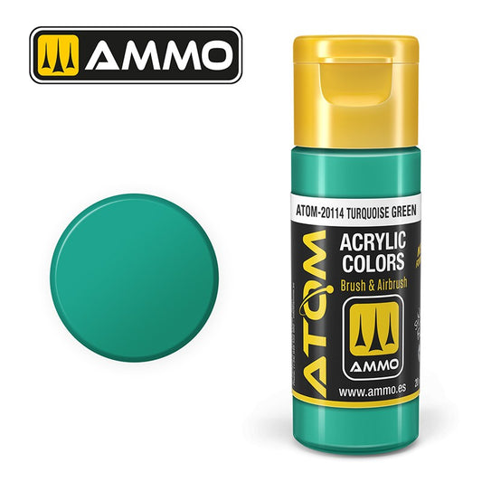 AMMO ATOM COLOR TURQUOISE GREEN 20114