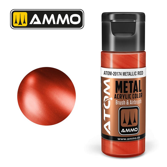 AMMO ATOM METALLIC RED 20174
