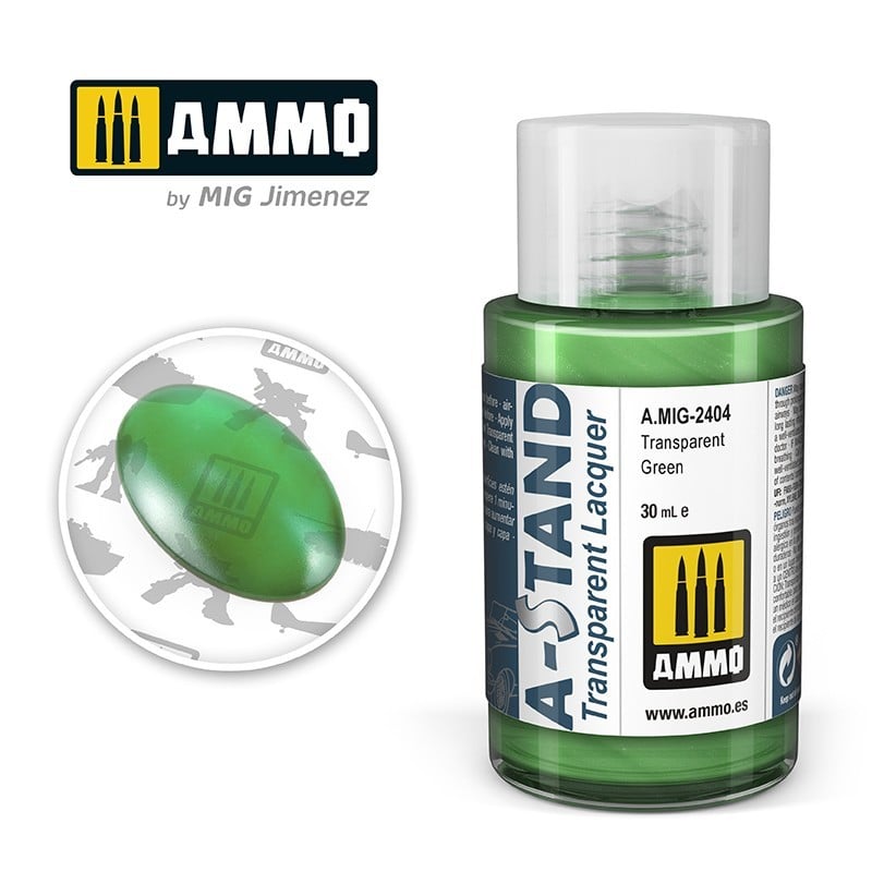 AMMO A-STAND TRANSPARENT GREEN 2404