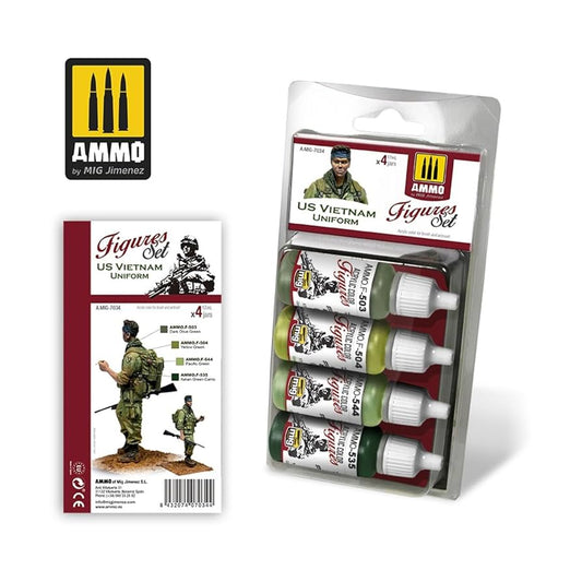 AMMO US VIETNAM UNIFORM FIG SET 7034