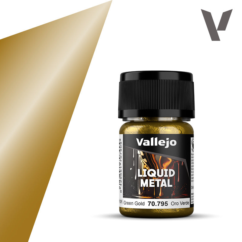 Vallejo Liquid Metal GREEN GOLD 70.795