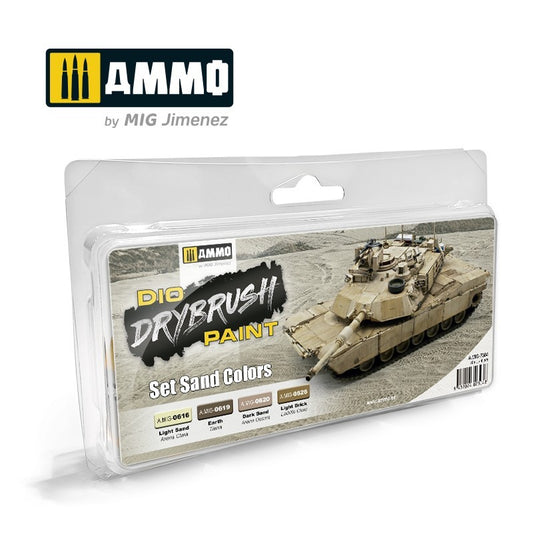 AMMO DRYBRUSH SET SAND COLORS 7304