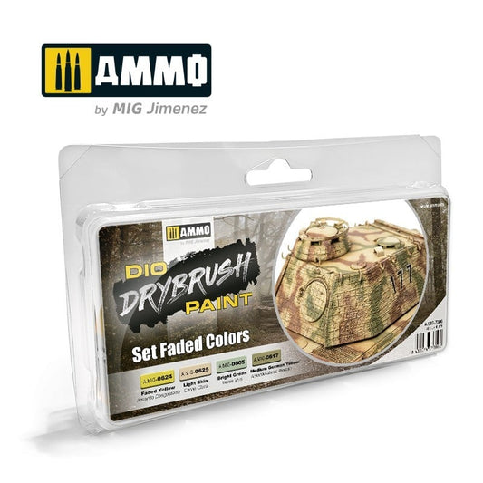 AMMO DRYBRUSH SET FADED COLORS 7306
