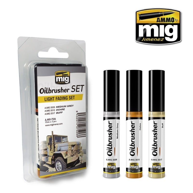 AMMO LIGHT FADING OILBRUSH SET 7506