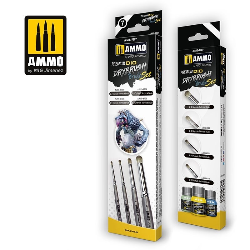 AMMO Premium Dio Drybrush Set 7607
