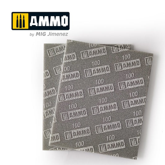 AMMO Sanding Sponge Sheet (100) - 2 pcs. 8555