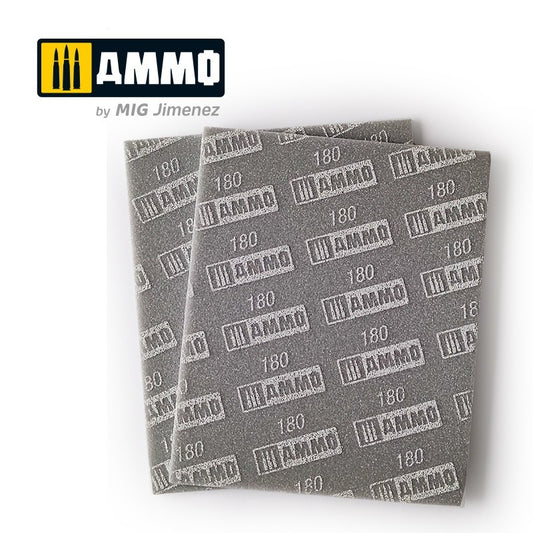 AMMO Sanding Sponge Sheet (180) - 2 pcs. 8556