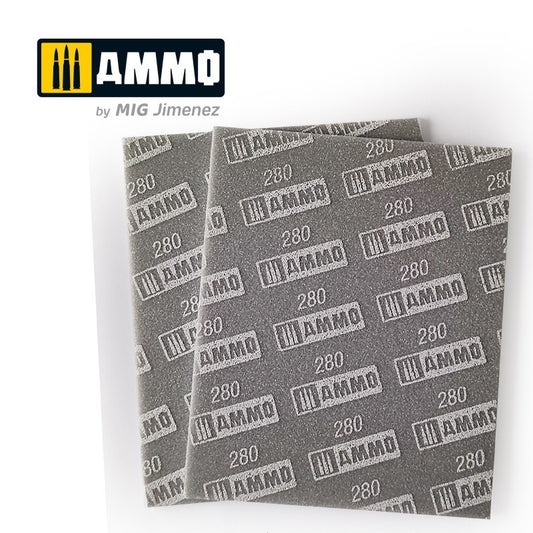 AMMO Sanding Sponge Sheet (280) - 2 pcs. 8558
