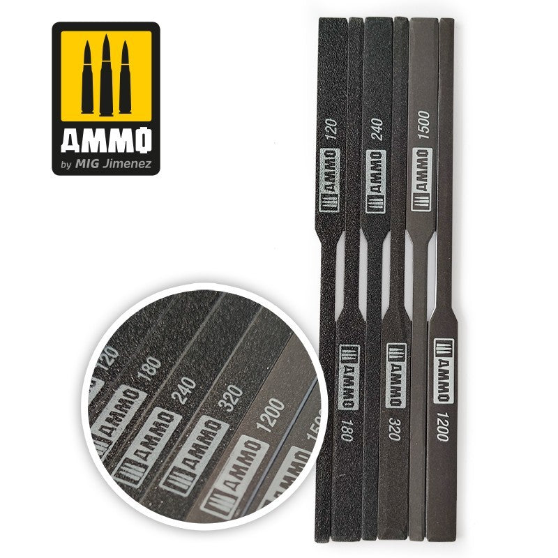 AMMO Tapered Sanding Sticks - 6 pcs. 8567