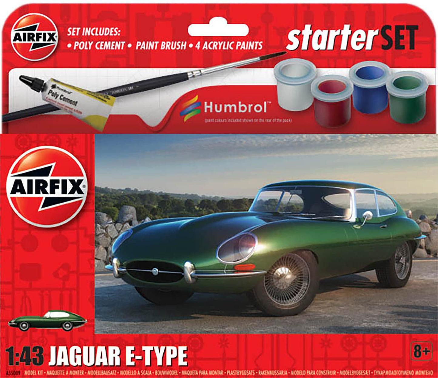 Airfix 1/43 Starter Set - Jaguar E-Type