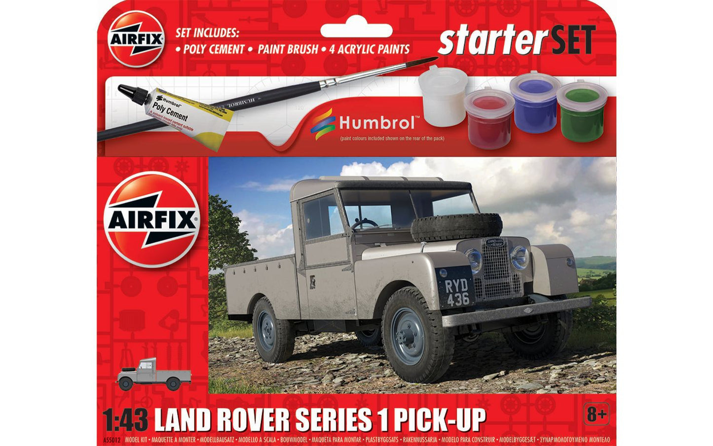 Airfix 1/43 Starter Set - Land Rover Series 1 Pick-Up