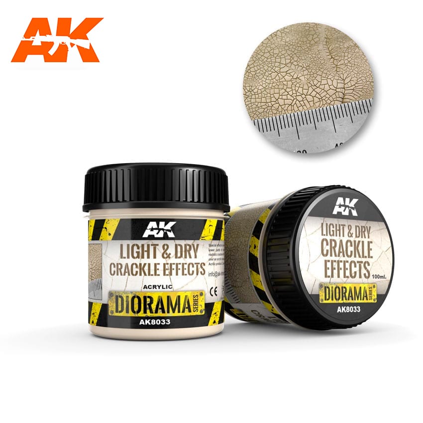 AK Interactive light & dry crackle Effects