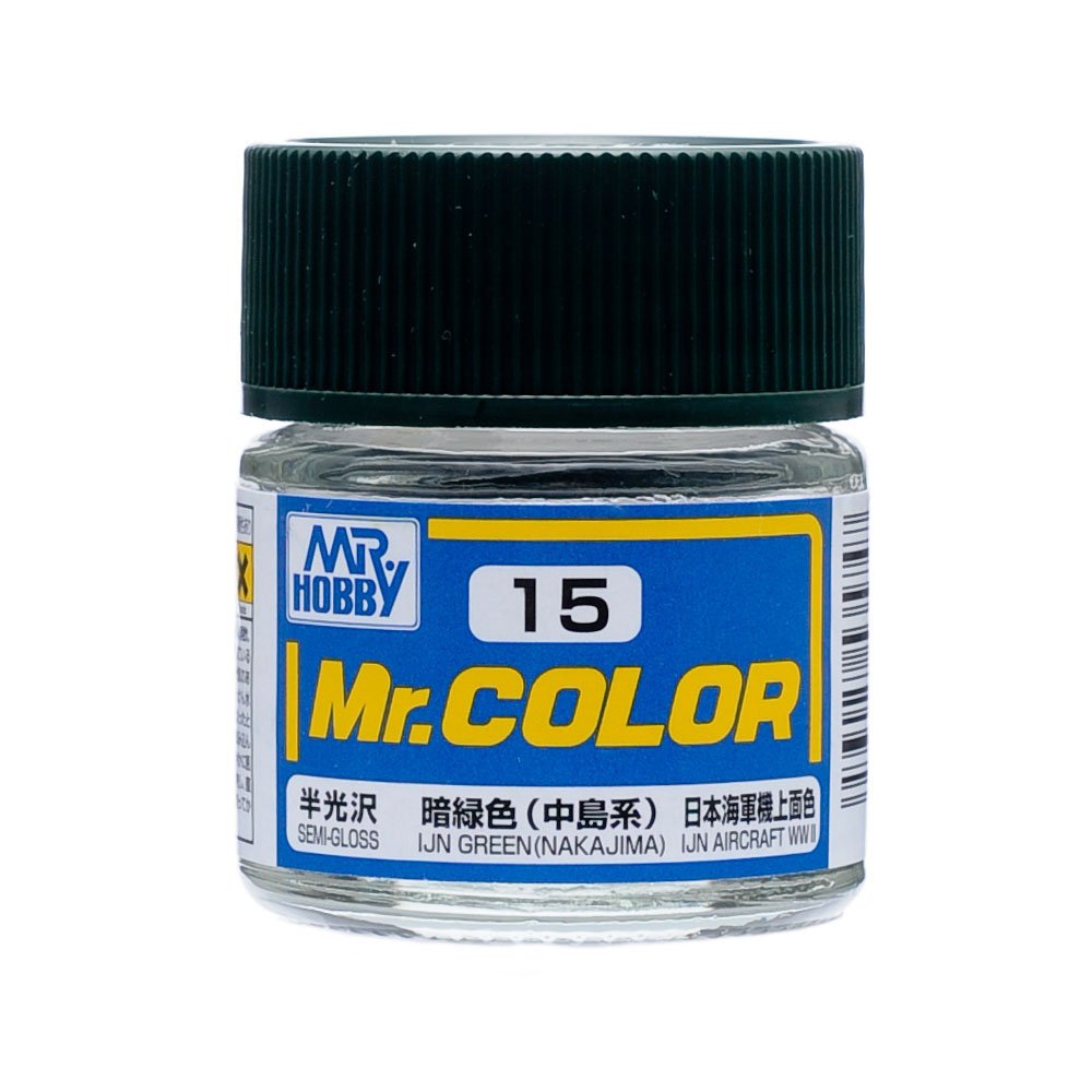 Mr. Hobby - Mr. Color C15 SEMI GLOSS IJN GREEN-NAKAJI