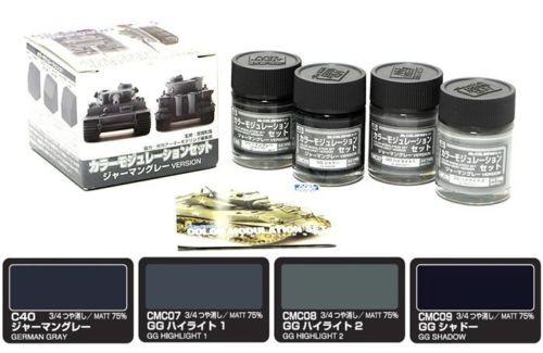 Mr. Hobby - Mr. Color CS583 GERMAN GREY MODULATION SET