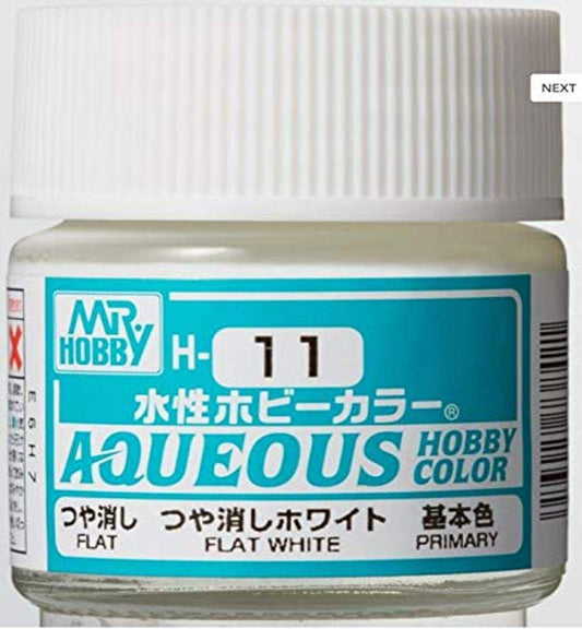 Mr. Hobby - Aqueous Hobby Color H11 FLAT WHITE 10ML