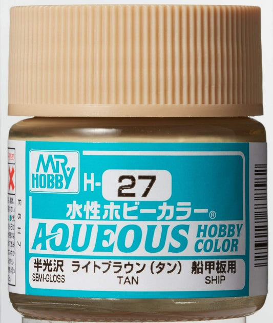 Mr. Hobby - Aqueous Hobby Color H27 GLOSS TAN 10ML