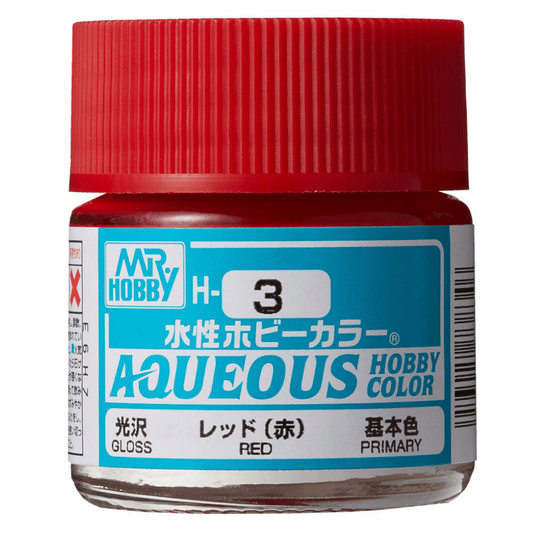 Mr. Hobby - Aqueous Hobby Color H3 GLOSS RED 10ML