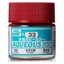 Mr. Hobby - Aqueous Hobby Color H33 GLOSS RUSSET 10ML