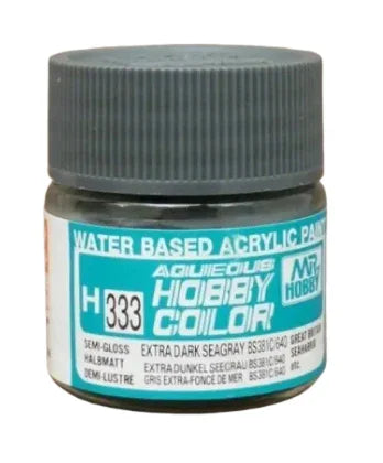Mr. Hobby - Aqueous Hobby Color H333 SEMI GLOSS EXTRA DARK SEAGRAY