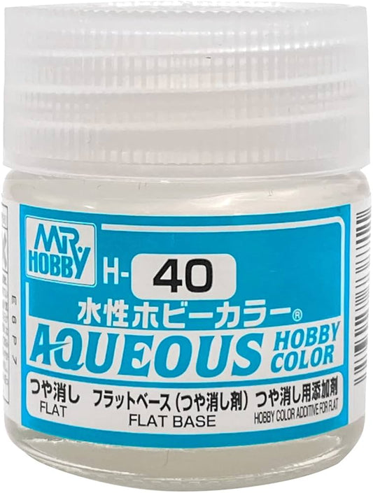 Mr. Hobby - Aqueous Hobby Color H40 GLOSS FLAT BASE 10ML