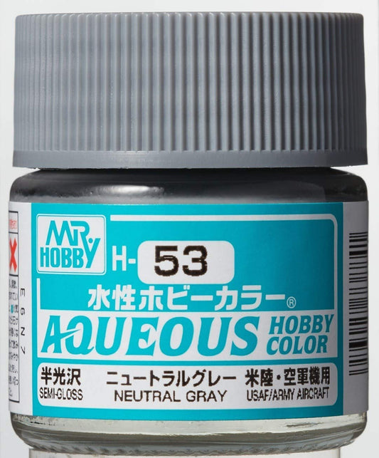 Mr. Hobby - Aqueous Hobby Color H53 SEMI GLOSS NEUTRAL GRAY