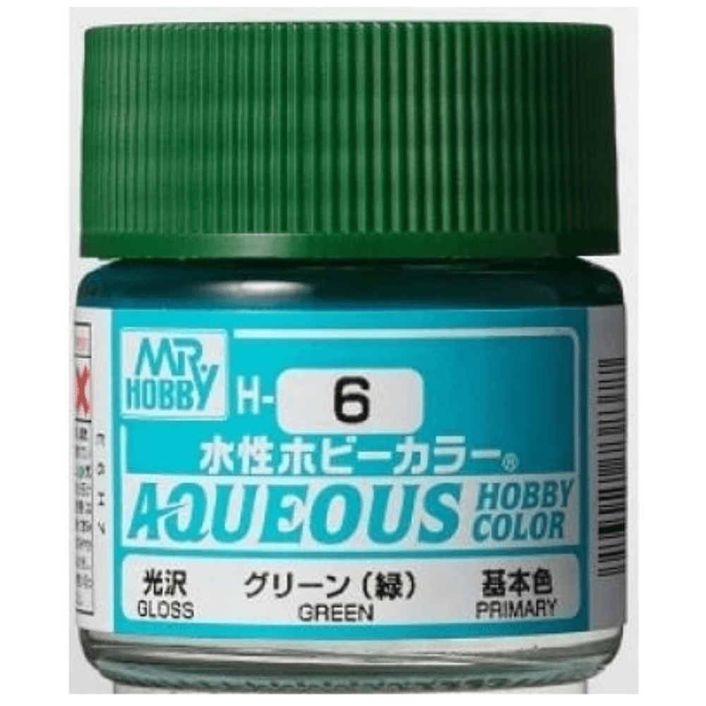 Mr. Hobby - Aqueous Hobby Color H6 GLOSS GREEN 10ML