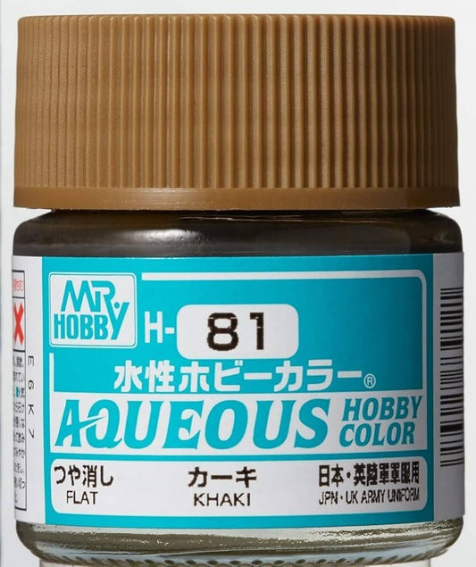 Mr. Hobby - Aqueous Hobby Color H81 FLAT KHAKI 10ML