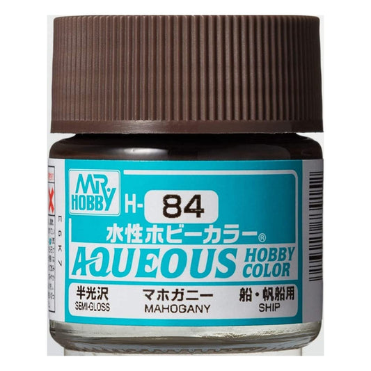 Mr. Hobby - Aqueous Hobby Color H84 SEMI GLOSS MOHAGANY 10ML