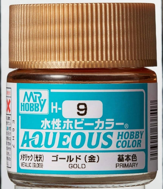 Mr. Hobby - Aqueous Hobby Color H9 METALLIC GOLD 10ML