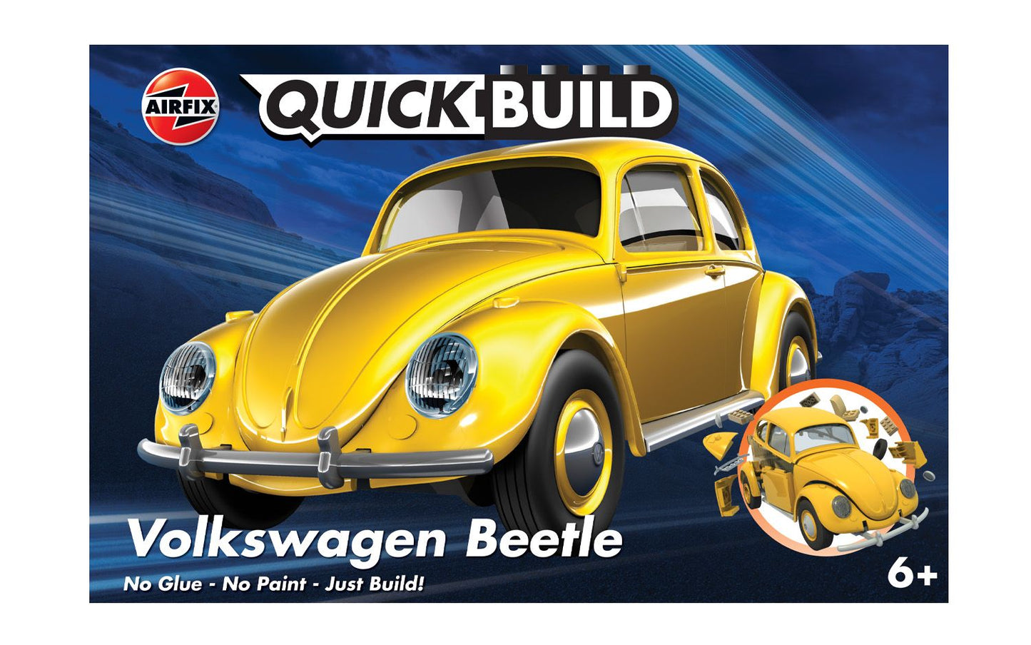 Airfix QUICKBUILD VW Beetle yellow