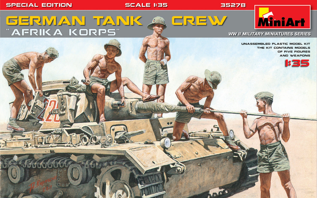 MiniArt 1/35 GERMAN TANK CREW ”Afrika Korps” SPECIAL EDITION
