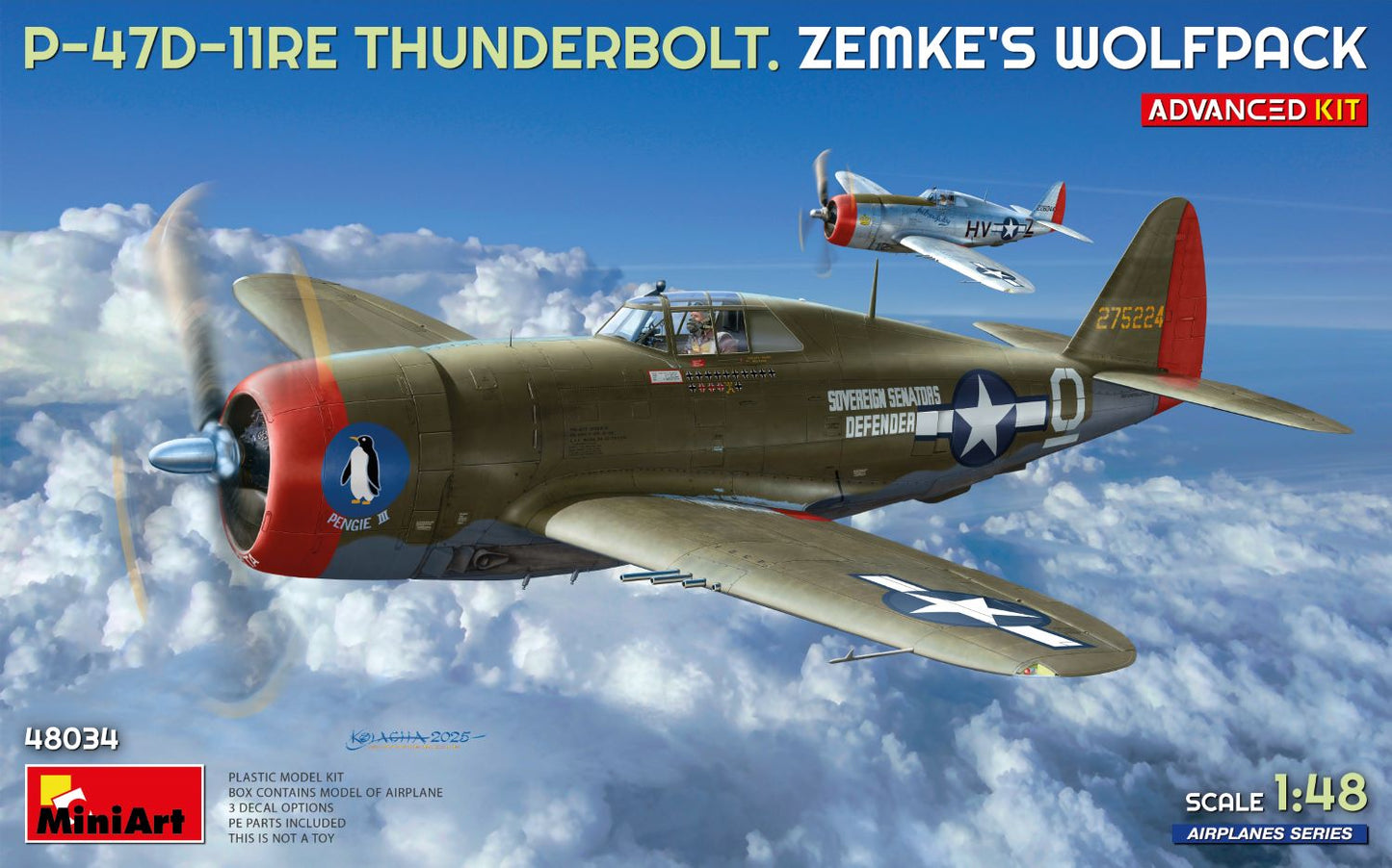 MiniArt 1/48 P-47D-11RE Thunderbolt Zemke's Wolfpack