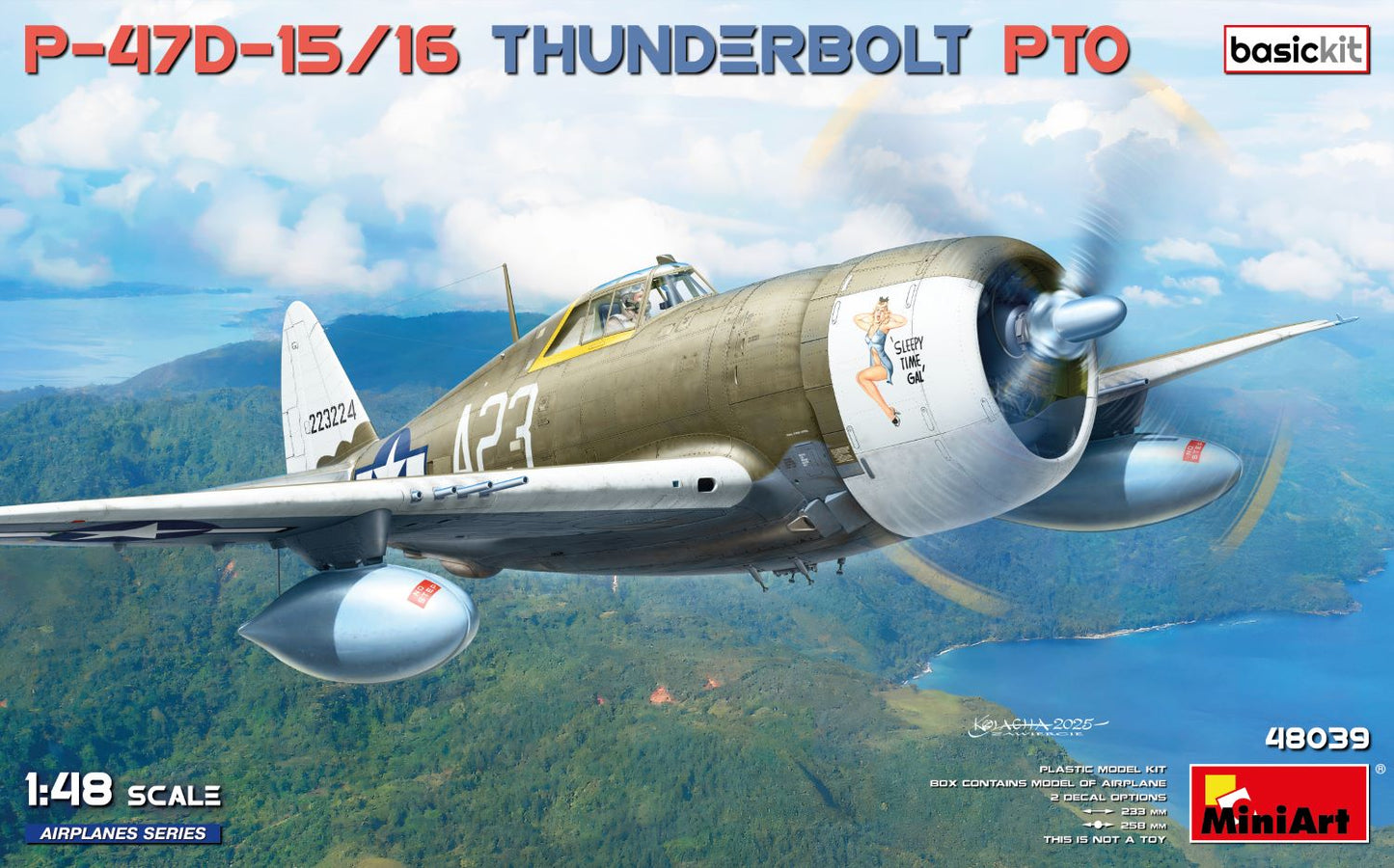 MiniArt 1/48 P-47D-15/16 THUNDERBOLT. PTO RAZORBACKS. BASIC KIT