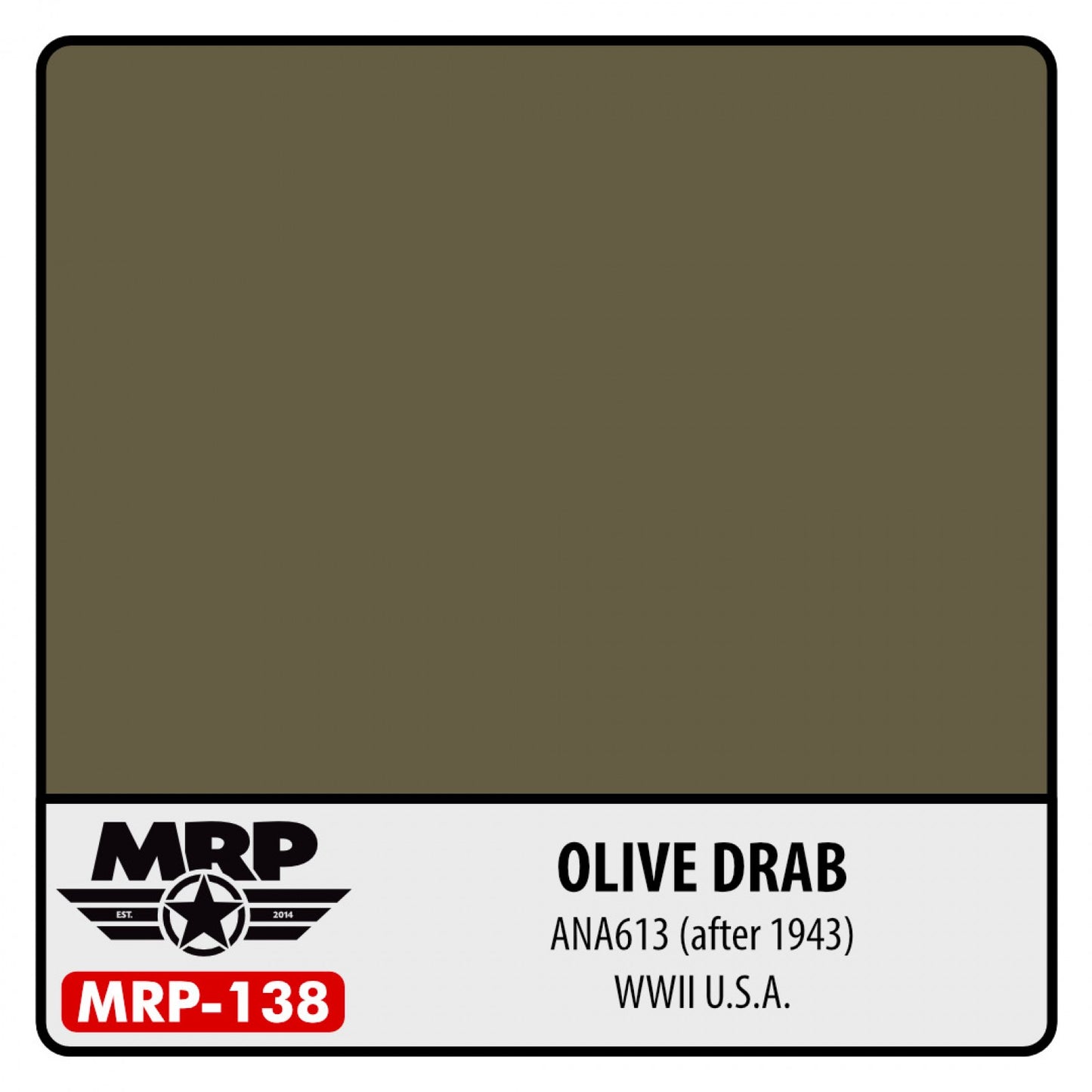 MRP WWII US - Olive Drab ANA613 (after 1943)