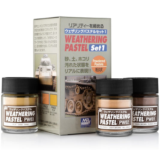 Mr. Hobby - Mr. Weathering Color PP101 WEATHERING PASTEL SET #1