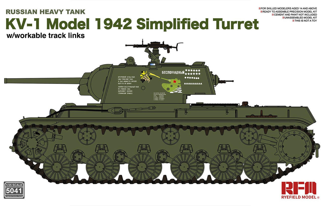 Ryefield 1/35 Model KV-1 Model 1942 Simplified Turret