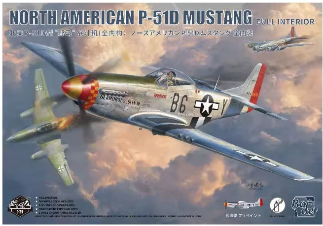 Border 1/35 North American P-51D Mustang FULL INTERIOR - BF015