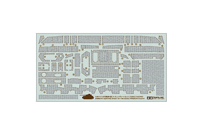 Tamiya 1/48 Panzer Iv Zimmerit Coating Sheet